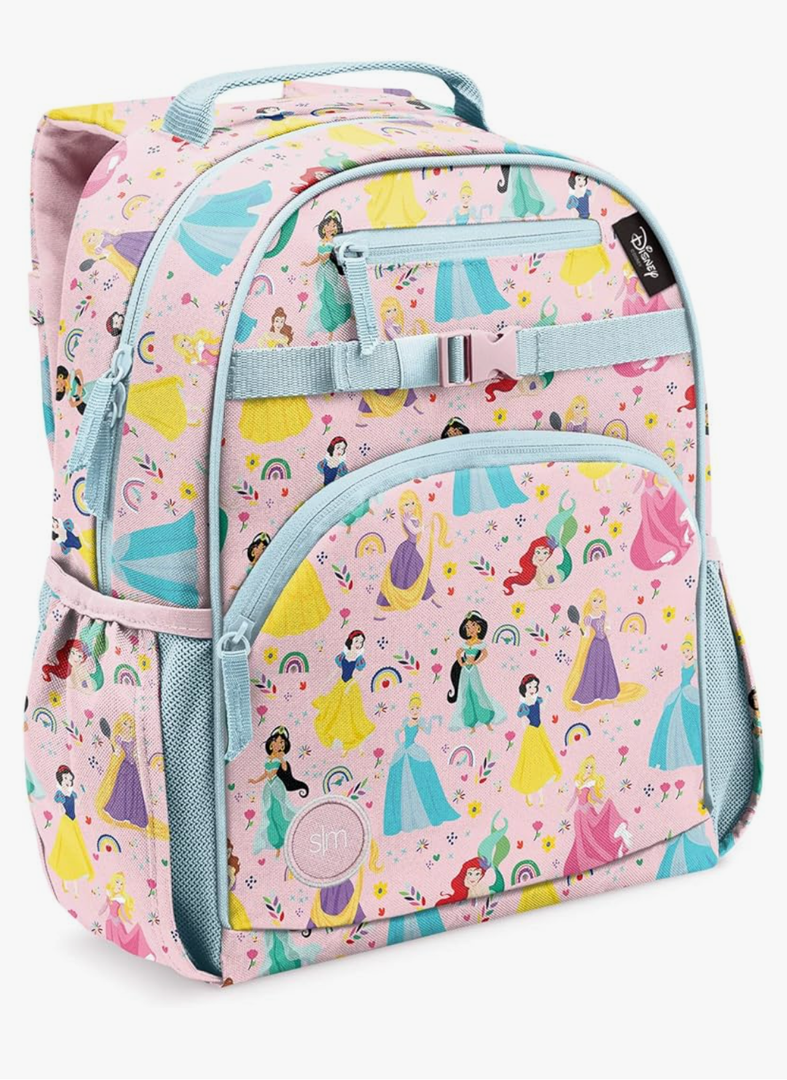 Simple Modern Medium Disney Toddler Backpack for School Girls and Boys | Kindergarten Elementary Kids Backpack | Fletcher Collection | Kids - 15" tall | Princess Rainbows