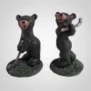 63527 Bears Golfing Figurine, Set of 2