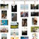 Picture Frames Collage Wall Decor Hanging Photo Display, Birthday Gifts for Mom Grandma Teen Girl, Felt Letter Board with 270 Letters and 30 Clips, Unique DIY Collage Picture Frames for Mothers Day