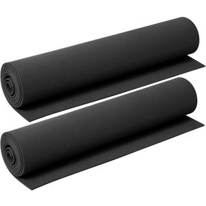 AMZQNART 2 Pack EVA Foam 2mm, Cosplay Foam Roll, 16 x 59in Black, Suitable for Large Foam Cosplay Modeling, DIY Projects, Crafts, Ultra High Density 90 kg/m3.