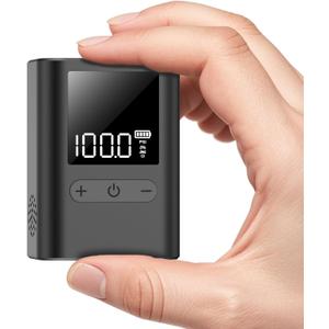 Electric Ball Pump, Mini Bike Pump with Digital Gauge - 100PSI Portable Tire Pump, Auto Shut-Off, Rechargeable Air Pump for Balls & Road Bike