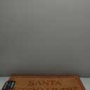 KAF Home Holiday Coir Doormat with Heavy-Duty, Weather Resistant, Non-Slip PVC Backing | 17 by 30 Inches, 0.6 Inch Pile Height | Perfect for Indoor and Outdoor Use (Santa Stop Here)