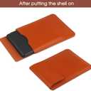 HoYiXi Universal Sleeve Case for 6-inch Kindle/Kobo/Voyaga/Lenovo/Pocketbook/Tolino E-Book E-Reader Lightweight Leather Sleeve Bag Pouch for 6-inch E-Book, Brown