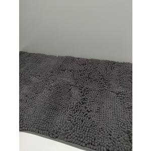 Ultra Soft Texture Chenille Plush Bath Rugs Floor Mats, Bath Rug Non Slip Microfiber Door Mat for Kitchen/Entryway/Living Room (30 x 20 inches, Dark Grey) (1'8" x 2'6" (Rectangular))