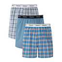 Originals Cotton Woven Boxers Pack, Moisture-Wicking Underwear for Men, 3 Pack, Size S