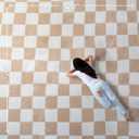 Oversized King Checkered Blanket for Couch - Super Soft Extra Large Throw Blankets for Bed Fluffy Fuzzy Plush Lightweight Cozy Blanket120" x 120",Sage Green