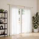 Umbra Cappa Curtain Rod, Includes 2 Matching Finials, Brackets & Hardware, 66 to 120-Inches, Gold