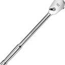 DISEN Extra Long Handle 1/2" Drive Ratchet Socket Wrench,90-Tooth Ratchet Wrench with 14" Handle and Dust Proof Teardrop Enclosed Head, Reversible, CR-V Steel Made, CR-MO Head, Gifts for Men
