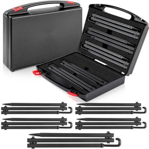 Sadnyy 5 Pcs 34 Inches Tree Stand Bow Hangers with Box Bow Hooks Archery Tree Stand Accessories Hunting Outdoors Supplies