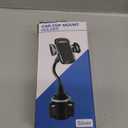 Phone Holders for Your Car, Cup Holder Phone Mount, Universal Adjustable Gooseneck Cup Holder Cradle Car Mount for iPhone 17/16/15/14/13/12/11/Pro Max/X/Xs/XsMax/8/8Plus,Samsung,Huawei,LG, Sony(Black)