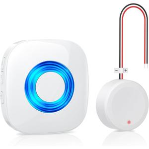 Wireless Doorbell Chime Compatible Blink Video Doorbell/Blink Video Doorbell(2nd gen)/Doorbell Button/Wired Doorbell Chime, Doorbell Extender To Use With Existing Wired 58 Chimes and 656Ft (White)