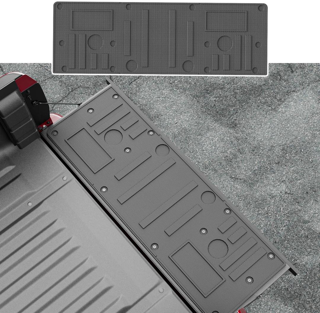 Tailgate Mat Compatible with 2022-2024 Nissan Frontier TPE Tailgate Liner Replacement for 2022 2023 2024 Nissan Frontier Accessories(Circle Style Tailgate Mat)