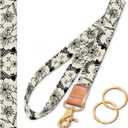 Long Neck Lanyard, Key Lanyard, ID Badge Holder, Car Key Lanyard, Wallet Lanyard, Halloween Bats