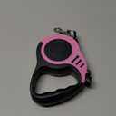 Retractable Dog Leash 10ft, Tangle-Free Expandable Leash for Small Dogs Up to 22lbs, Easy-Adjust Lock & Anti-Slip Handle for Safe Walks (Pink)