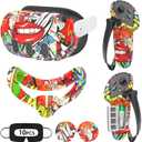 Tyasoleil VR Silicone Case for Meta Quest 3, Design Upgraded Accessories for Oculus Quest 3, Face Cover, Controller Grips, Shell Cover, Lens Cover, Disposable Eye Cover (Street Graffiti)