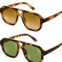 livho Trendy Polarized Square Aviator Sunglasses Women Men Square Eyewear Frame, Retro Sun Glasses for Women Men 2025 Shades