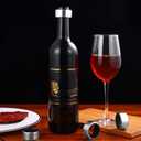 Cabilock Stainless Steel Wine Bottle Collar Drip Rings Leakproof Wine Drip Stop Device for Home Bar Party Use 12 Pieces