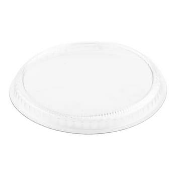 100Pcs Round Clear Plastic Lid Fits Bodega/ Partfait/ Cylinder Cup