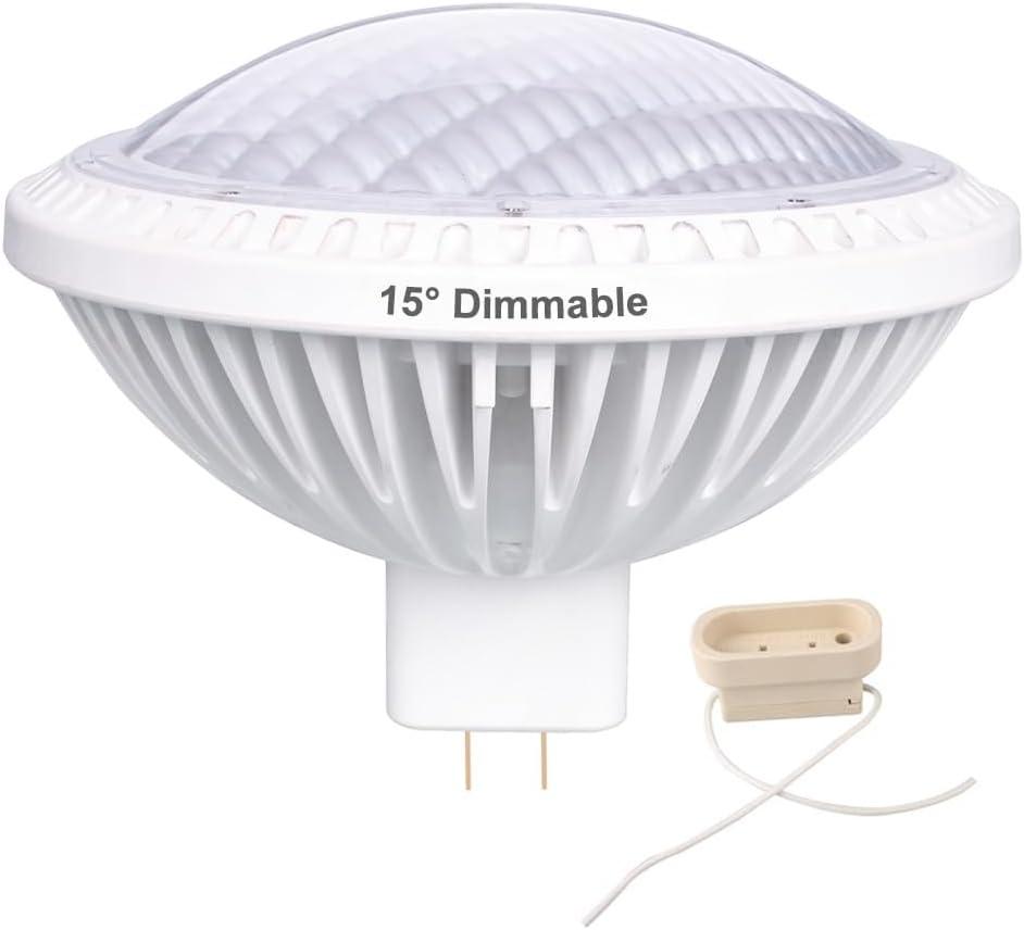 BAOMING PAR64 LED Bulb Replace Traditional 500w PAR64 15 40W DIMMABLE Warm White 2700~3000K 120V GX16D (2700k Warm White)