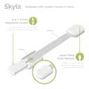 Baby Proofing Child Safety Locks (16 Pack) by Skyla Homes - The Safest, Quickest and Easiest 3M Adhesive Cabinet Latches, No Screws & Magnets, Multi-Purpose for Furniture, Kitchen, Ovens, Toilet Seats (White)