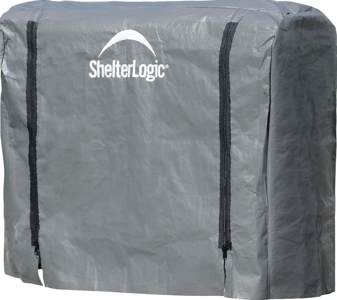 ShelterLogic Firewood Rack-in-a-Box Universal Full Length Cover for Firewood Storage Racks, Fits Most 4-Feet Firewood Racks Size: 4-Feet