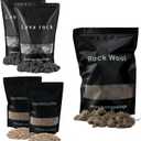 Rock Wool+Lave Rock+Vermiculite for Gas logs (for 30-36 Inch Fireplace)