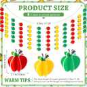 6 Pcs Back to School Decorations First Day of School Banner Pencil Apples Hanging Decorations for Teacher Appreciation Welcome Back to Classroom Ceiling Party Supplies(Colorful,Apple)