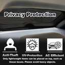 Cargo Cover for Toyota Corolla Cross 2026 Accessories 2025 2024 2023 2022, Retractable Trunk Cover luggage Security Cover Shield Shade for Corolla Cross Accessories (Not for Corolla/,Leather)