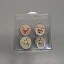 BIBS Colour Soother 4-Pack | BPA Free Dummy Pacifier | Round Nipple | Natural Rubber Latex | Made in Denmark | Size 18-36 Months | Blush Glow Mix