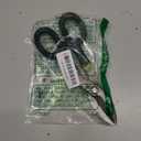 8 Inch Straight Pattern Tin Snips Metal Cutters, High Strength Forged and Heat Treated Carbon Steel with Comfortable Black Rubber Handle