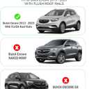 Roof Rack Cross Bars Fit for Buick Encore 2013 2014 2015 2016 2017 2018 2019 2020 2021 2022 Luggage Lockable Crossbars Carrier Cargo Bar Accessories (with Flush Side Rails)