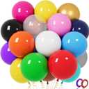 32Pcs Big Balloons 18 Inch Assorted Colors, Round Large Latex Party Balloons for Birthday Wedding Decorations, 2 pack
