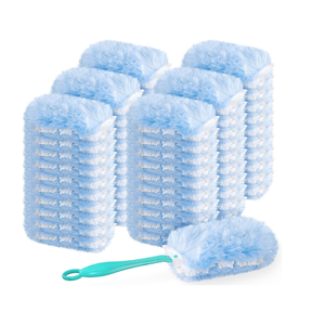 60 Count 360 Dusters Refills Compatible with Swiffer Duster with 2 Upgrade Hands Pack Of 2