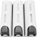 Wallfire 3x350ml Wall Mount Bathroom Shower Soap Dispenser for Shower Gel Shampoo Conditioner