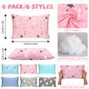 Kigley 6 Pack 12 Pack Mini Pillows for Daycare, Travel, Nap, Small Soft Breathable Machine Washable Sleeping Pillows for Pet Dog