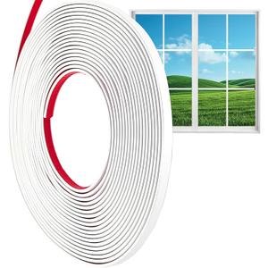 33 Ft Window Grille Inserts, Window Grid Kit, TPE Self-Adhesive Peel and Stick Trim Molding, DIY Flexible Molding Trim Door Window Inserts Frames Home Decoration