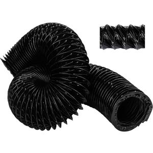 3" Marine Blower Hose Replacement for Boat Vent Bilge Blower Exhaust Fan, Marine Exhaust Hose Fit for 3 Inch Flexible Marine Blower Duct Hose, Ventilation Systems and Boat Bilge Heater, 10 Feet, Black