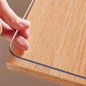 Clear Table Protector 46" x 72", 1.5mm Thick Plastic Table Cover, Waterproof PVC Clear Table Cover Protector, Desk Protector Mat, Writing Desk Pad for Desktop, Coffee & Dining Room Table (46" x 72" (Rectangular), Crystal Clear)