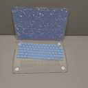 B BELK Compatible with MacBook Air 13 inch Case M5 2026 2025-2022 M4 M3 M2 A3449 A3240 A3113 A2681, Plastic Hard Shell+Keyboard Cover+Screen Protector for MacBook Air 13.6 inch Case, Shiny Blue Pearl