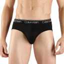Calvin Klein Men's Underwear Micro Stretch 3-pack Hip Brief (Black, L)