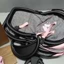 Bayer Twin Doll Stroller, Double Baby Doll Stroller, Butterfly Grey & Pink with Matching Handbag, One Size
