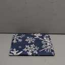 Artoid Mode Aqua Snowflakes Christmas Table Runner, Seasonal Winter Holiday Kitchen Dining Table Decoration for Home Party Decor 13x90 Inch