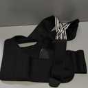 Posture Corrector for Women and Men,Adjustable Shoulder Straightener,Back Support Brace,Upper Spine scoliosis, hunchback Black Large