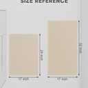 YIHOUSE Bathroom Rug Sets 2 Piece, Ultra Thin Bath Mat Fit Under Door, Quick Dry Absorbent Bath Mat for Bathroom Non Slip Machine Washable Floor Mat (Beige, 2 Piece)