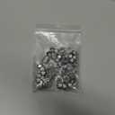 Hordion 50Pcs M6-1.0mm Nylon Lock Nut, 304 Stainless Steel Nylon Insert Locknuts Non-Slip Hex Lock Nuts, Silver Tone