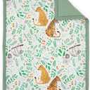 Little Unicorn Muslin Comforter Blanket | Soft & Breathable Muslin Fabric | 36"x50" | 100% Cotton | Crib & Toddler Bed Blanket (Mighty Jungle)