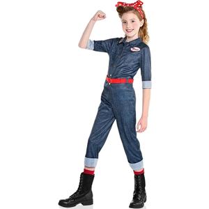 Rosie The Riveter Child Costume - XL 14-16, 1 Pc (Kids Extra Large (14-16))
