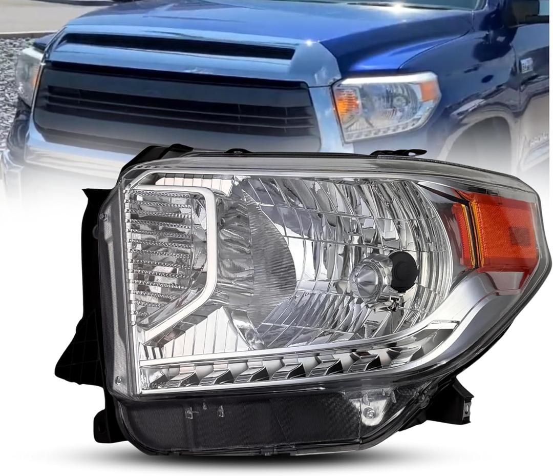 Replacement For Toyota 2014 2015 Tundra Headlight Assembly SR SR5 Limited Halogen without Bulb Left/Driver Side DOT TO2502218, 81150-0C081