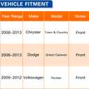 PAROD Front 515136 Wheel Hub and Bearing Assembly Compatible with 2008-2013 Chrysler Town & Country, 2008-2013 Dodge Grand Caravan, 2009-2012 VW Routan w/ABS