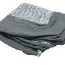 Furhaven Replacement Dog Bed Cover Two-Tone Faux Fur & Suede L Shaped Chaise, Machine Washable - Stone Gray, Jumbo (X-Large)